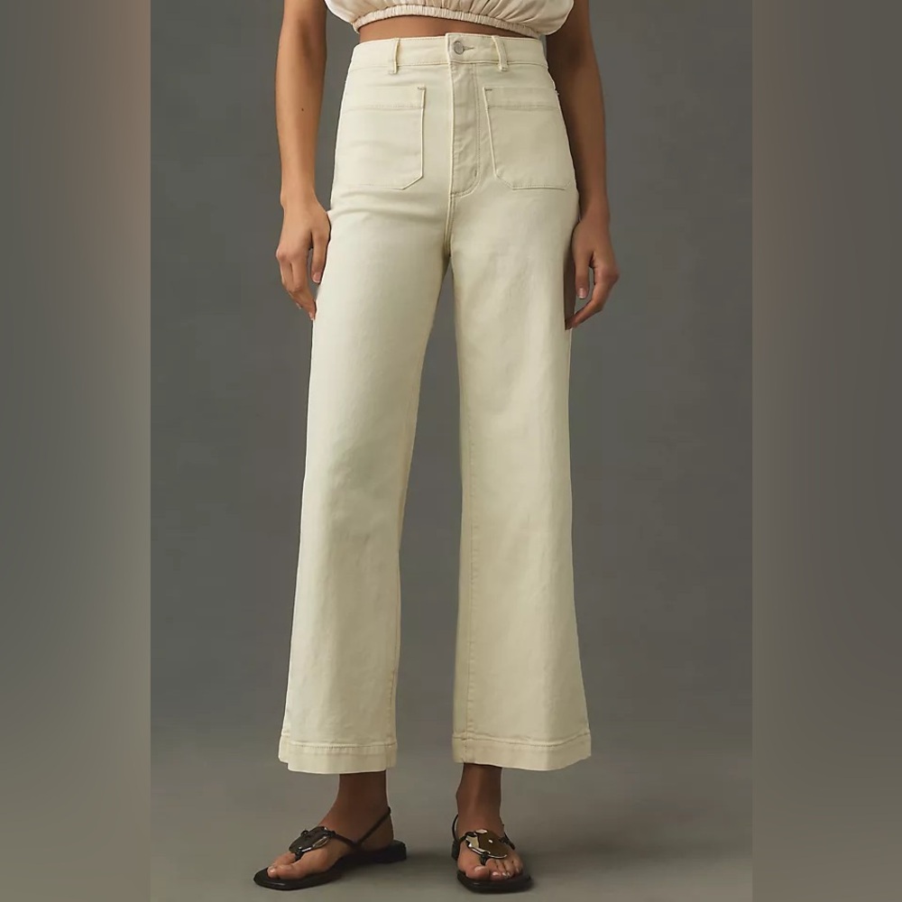 Rolla's Sailor High-Rise Crop Wide-Leg Jeans